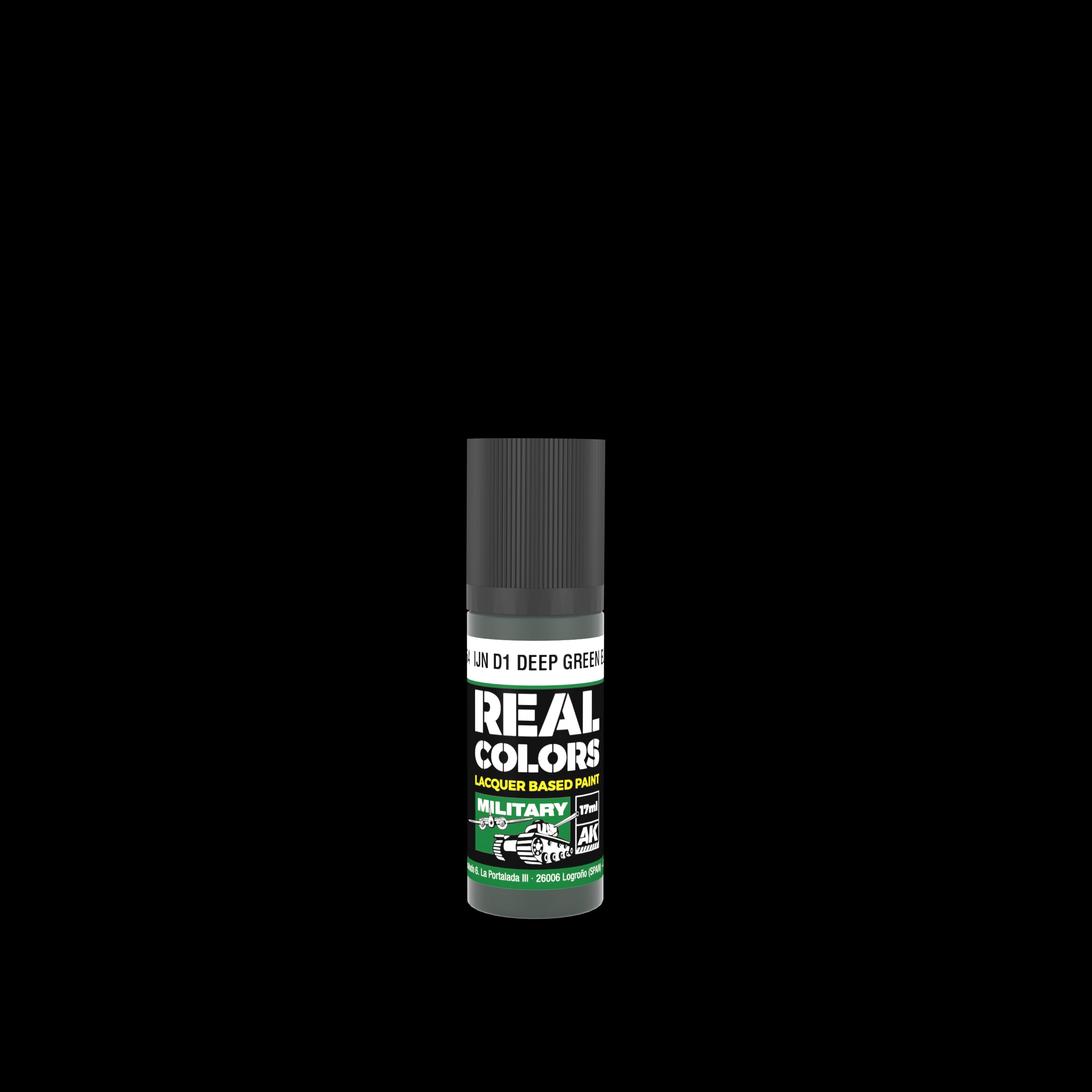 AK Interactive Real Colors IJN D1 Deep Green Black 17 ml. | 8435568337077