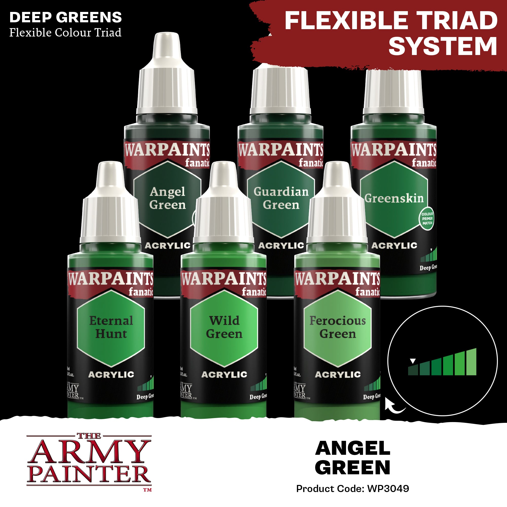 Army Painter Warpaints Fanatic Acrylic, Angel Green | 5713799304901