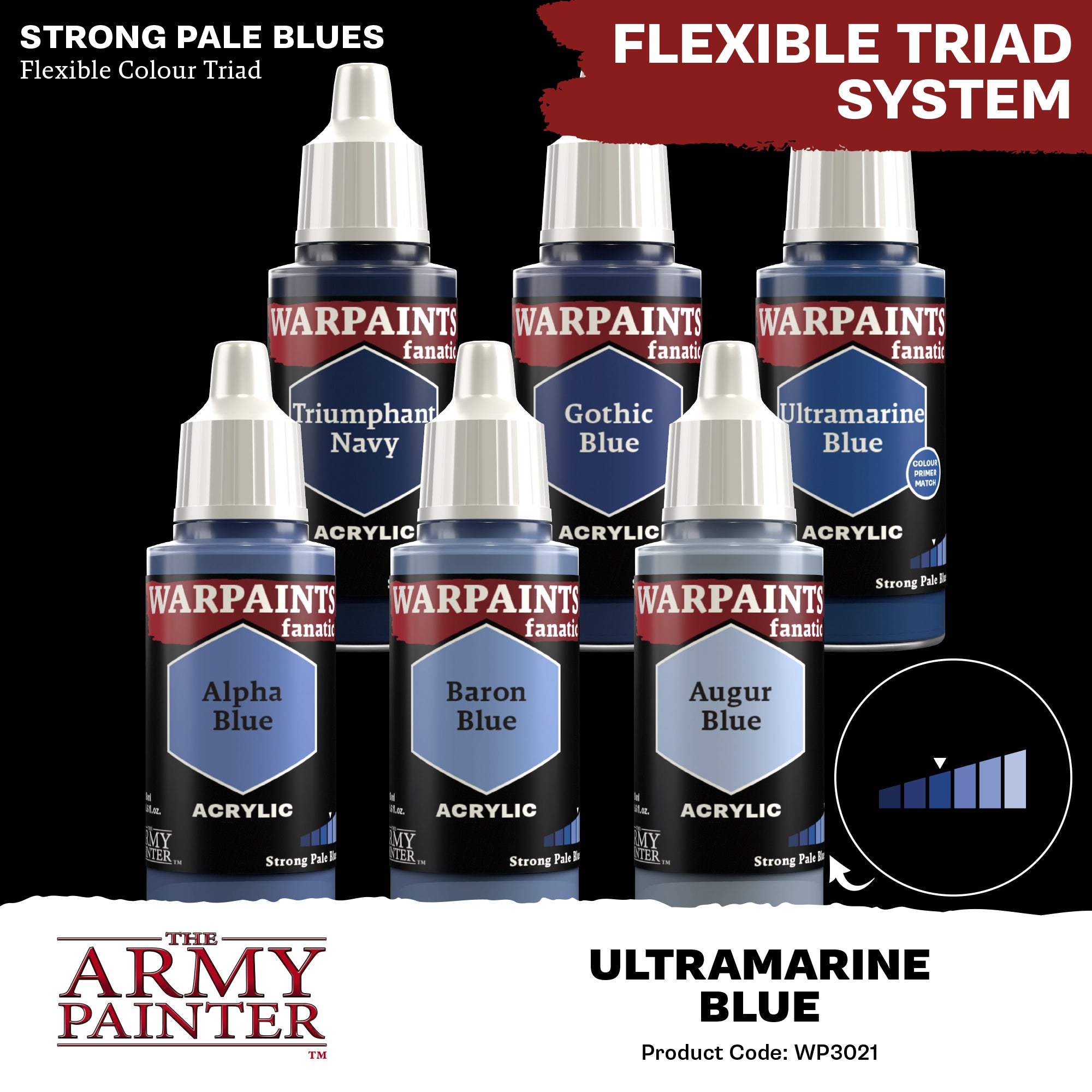 Army Painter Warpaints Fanatic Acrylic, Ultramarine Blue | 5713799302105