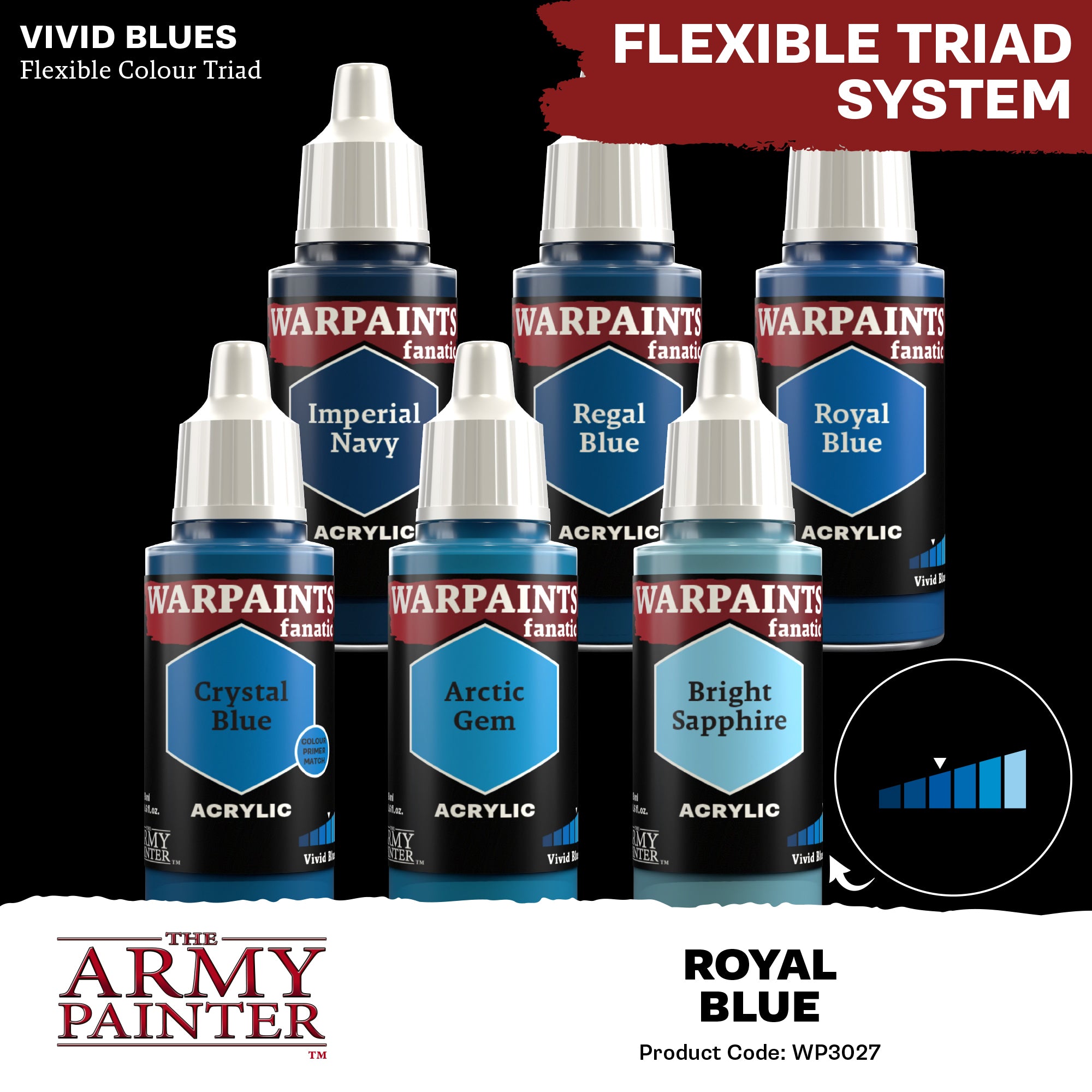 Army Painter Warpaints Fanatic Acrylic, Royal Blue