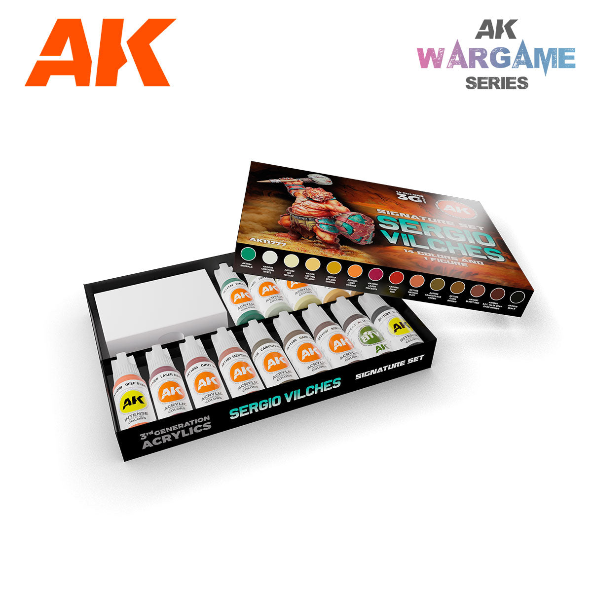 AK Interactive Signature Set Sergio Vilches (Miniature Shimbarashe - Yedharo Model Included) | 8435568337947