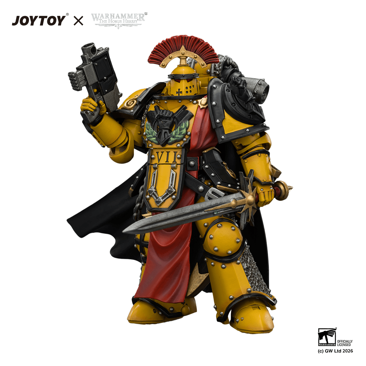 Imperial Fists Legion Praetor in Mk III Armour with Power Sword and Bolt Pistol | 6927054404216