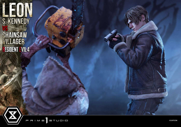Prime 1 Studio Ultimate Premium Masterline Resident Evil 4 Leon S. Kennedy versus Chainsaw Villager | 4582647120878