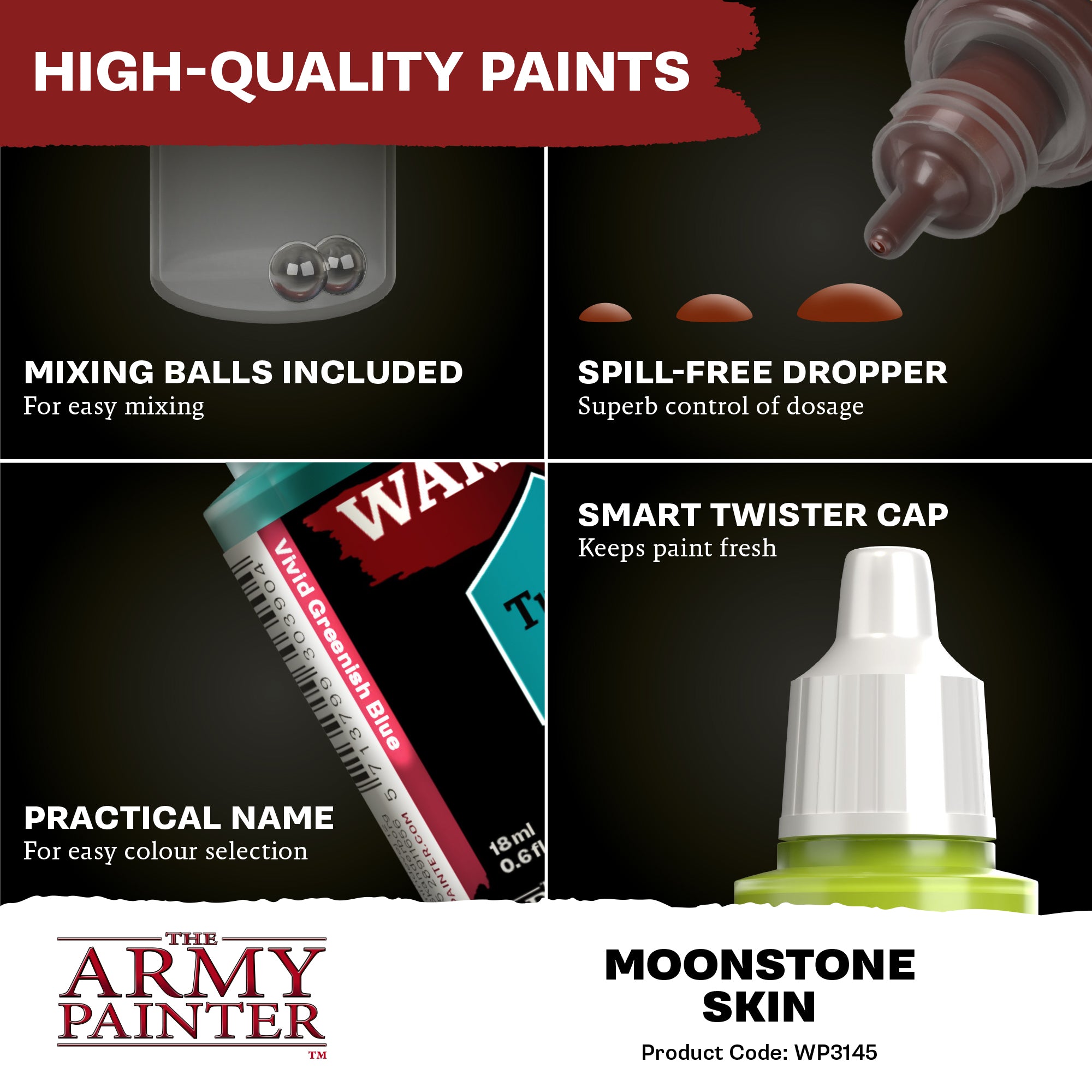 Army Painter Warpaints Fanatic Acrylic, Moonstone Skin | 5713799314504