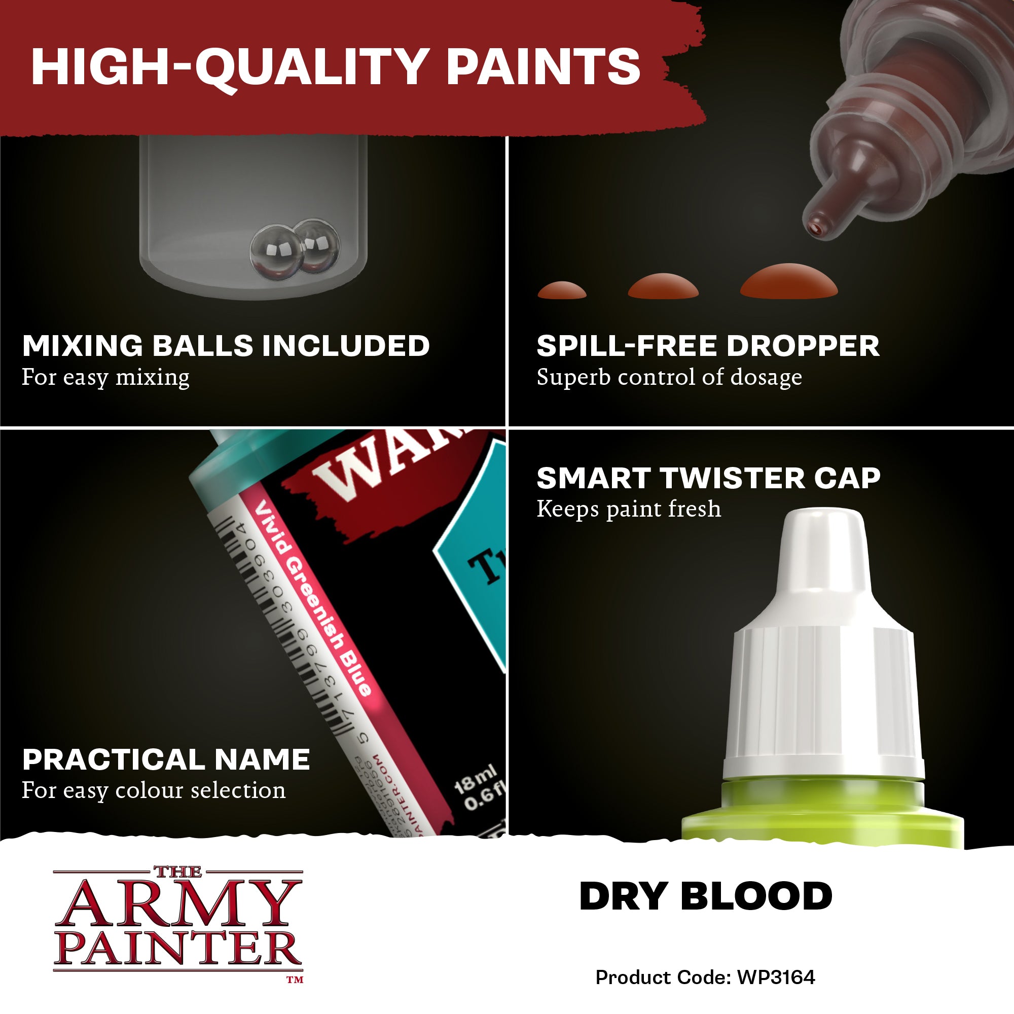 Army Painter Warpaints Fanatic Effects, Dry Blood | 5713799316409
