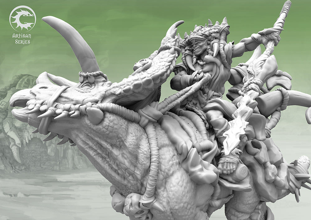 Conquest, W’adrhun - Mounted Chieftain Artisan Series (PBW9015) | 5213009015783