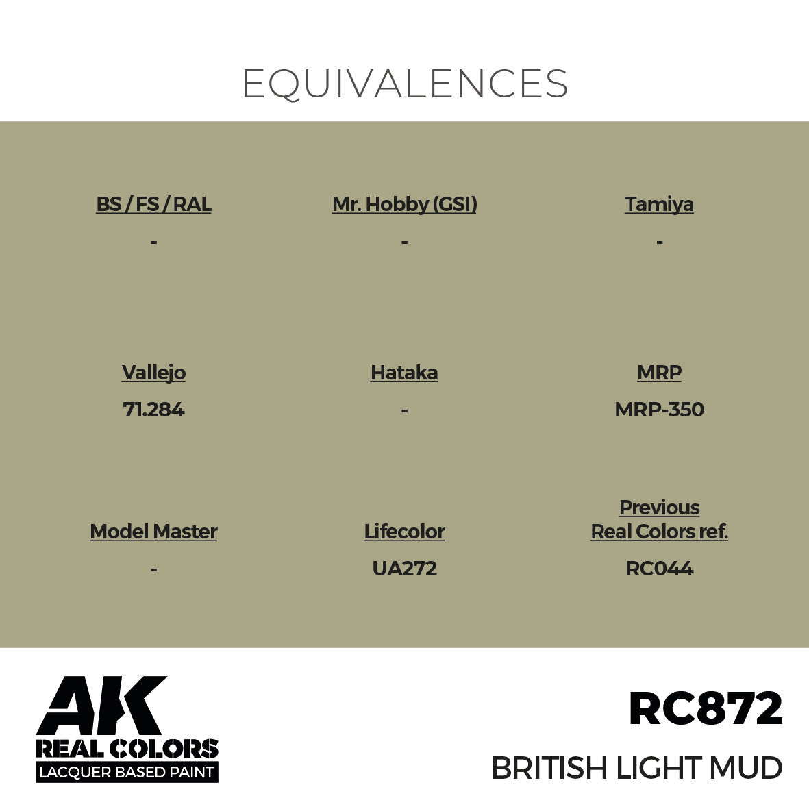 AK Interactive Real Colors British Light Mud 17 ml. | 8435568336254
