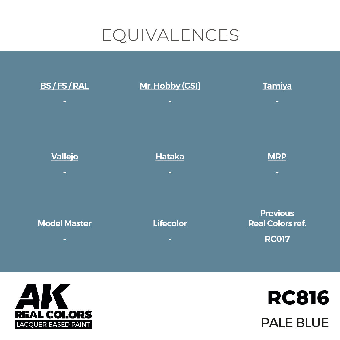 AK Interactive Real Colors Pale Blue 17 ml. | 8435568335691