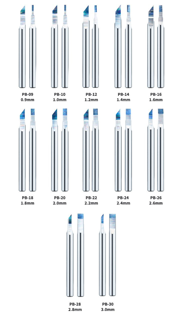 Dspiae 2.4MM Tungsten Steel Push Broach Chisel | 6970845560486