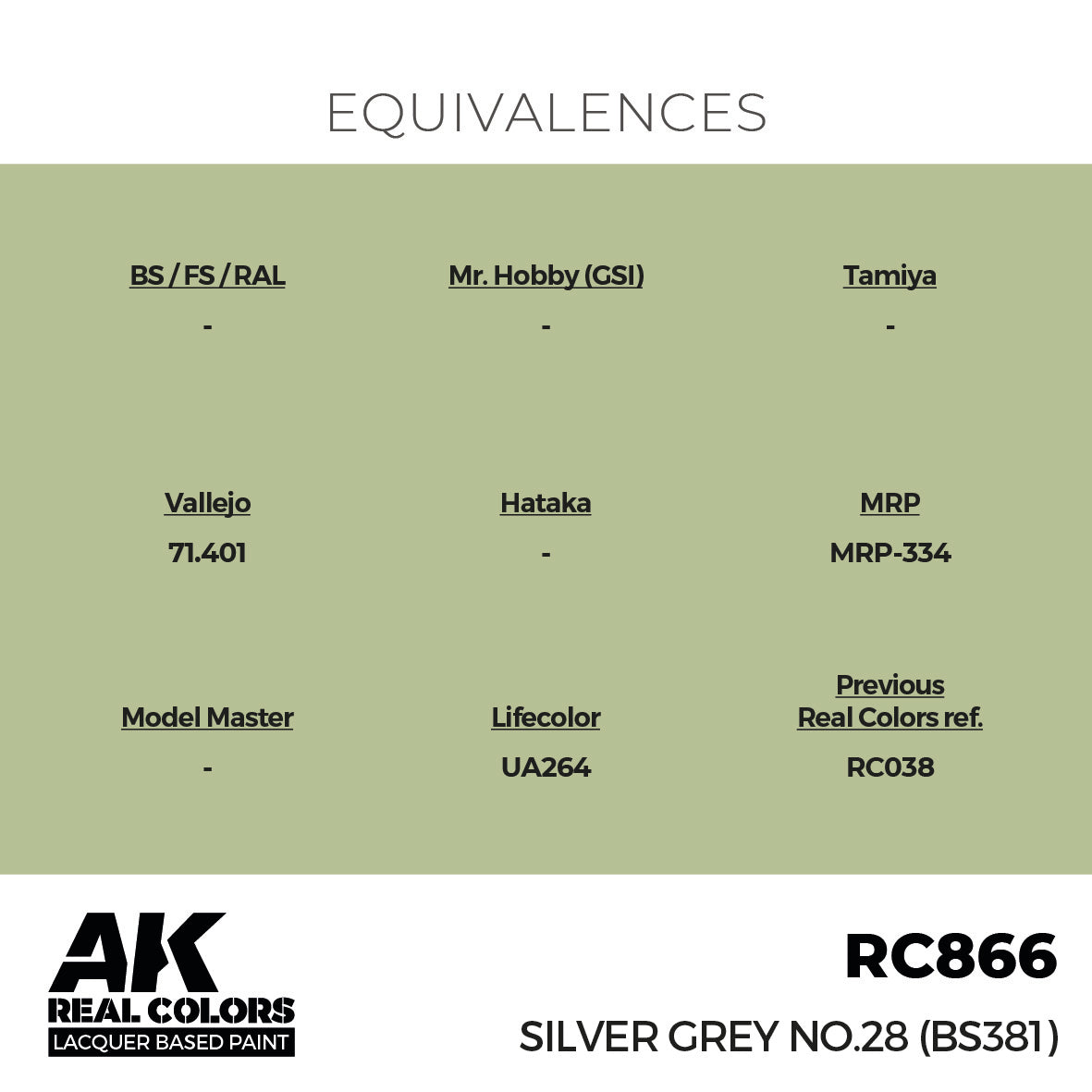 AK Interactive Real Colors Silver Grey No.28 (BS381) 17 ml. | 8435568336193