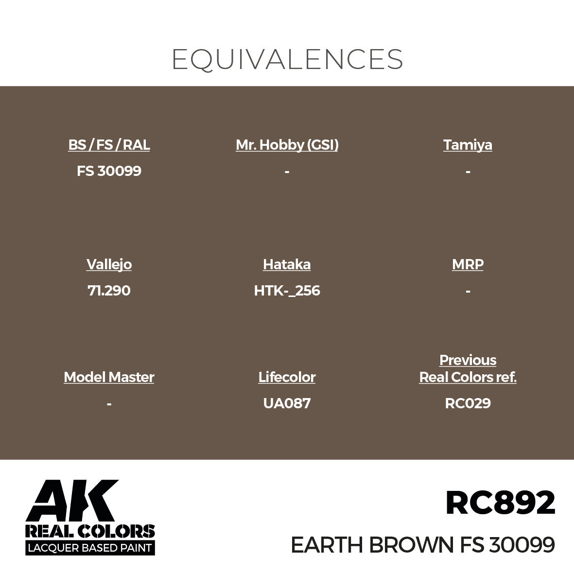 AK Interactive Real Colors Earth Brown FS 30099 17 ml. | 8435568336452