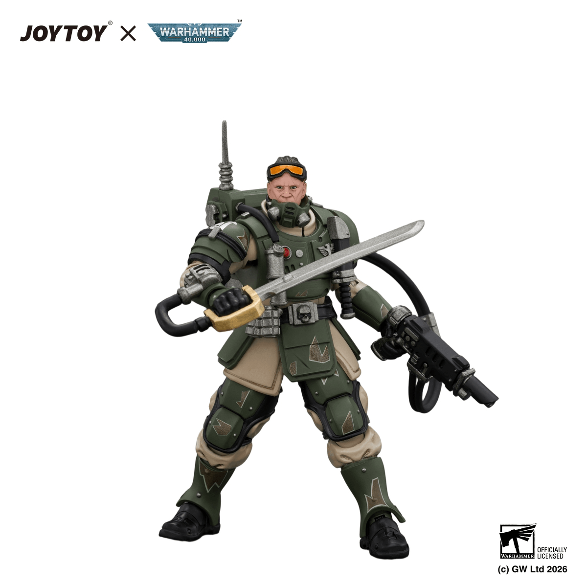 Astra Militarum Kasrkin 7 with Hot-shot Laspistol and Power Sword