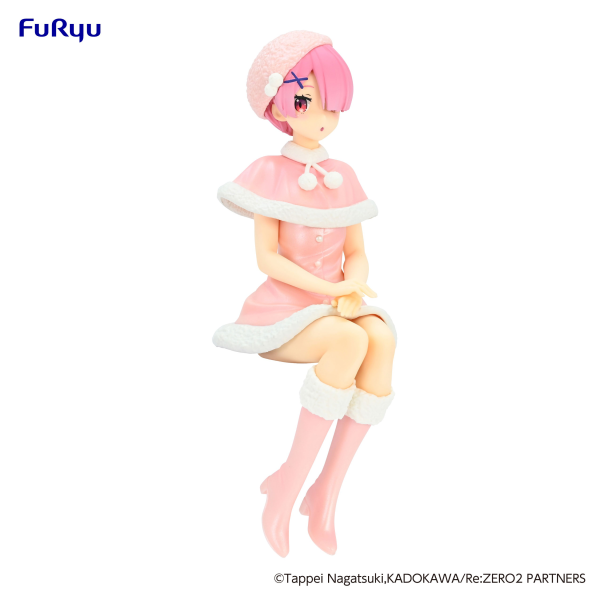 FURYU Corporation Re:ZERO -Starting Life in Another World- Noodle Stopper Figure -Ram Snow Princess Pearl Color ver.-(4582655071155)(4582655071155)