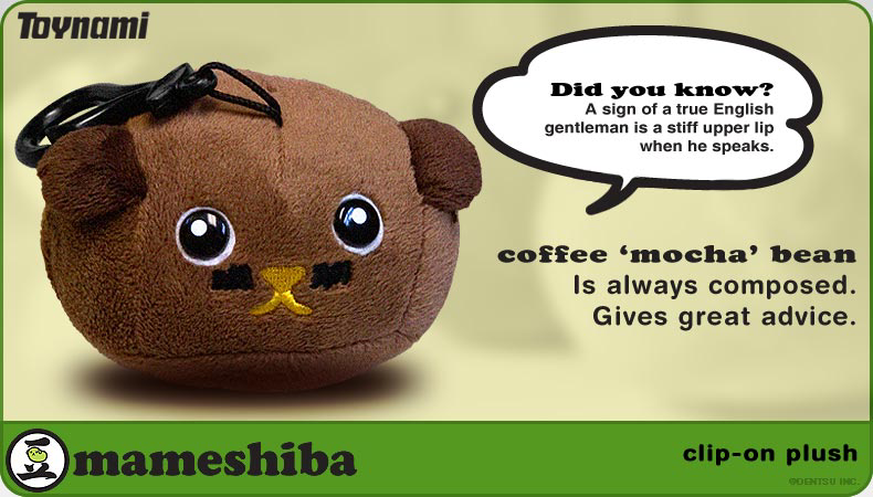 Mameshiba Clip-On - Mocha Beanie