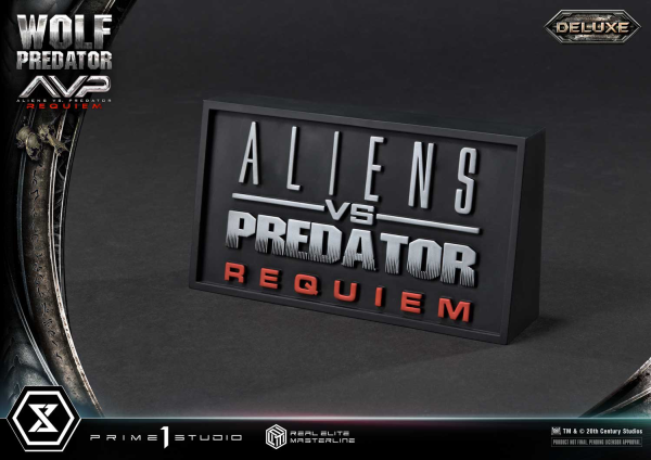 Prime 1 Studio Real Elite Masterline Aliens vs. Predator: Requiem Wolf Predator DX Bonus Version | 4582647121646