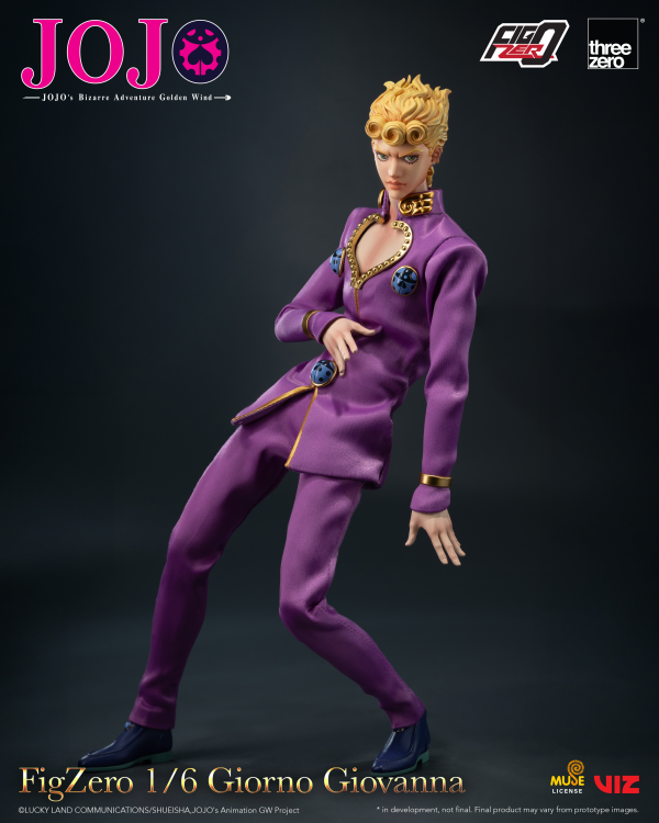 threezero JOJO's Bizarre Adventure: Golden Wind FigZero 1/6 Giorno Giovanna | 4895250817470