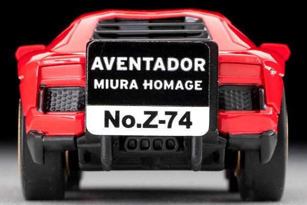TomyTec Choro Q zero Z-74a Lamborghini Aventador Miura Homage Red | 4543736314066