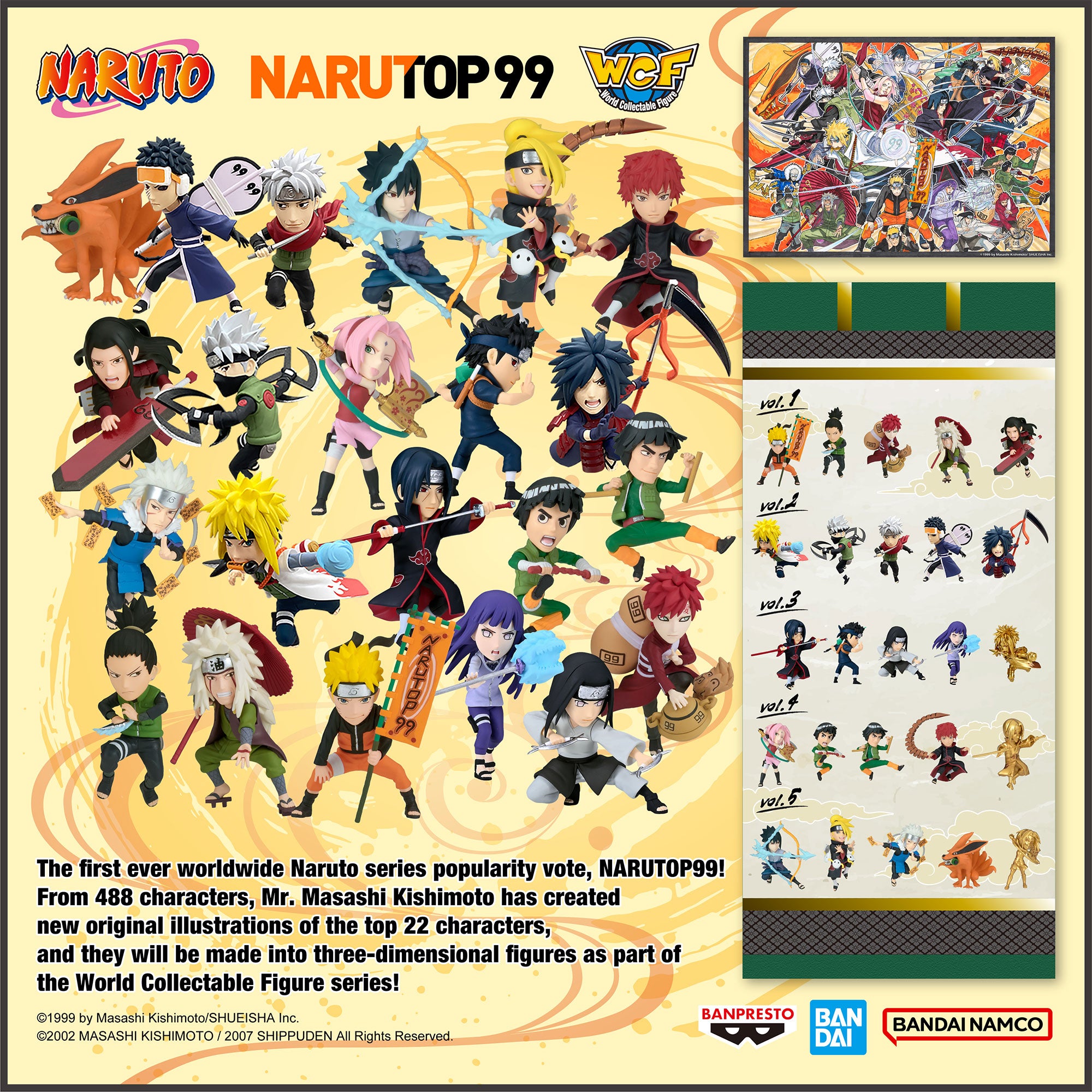 Bandai Spirits World Collectable Figure NarutoP99 vol. 5 (Blind Box) "Naruto" | 4983164891218