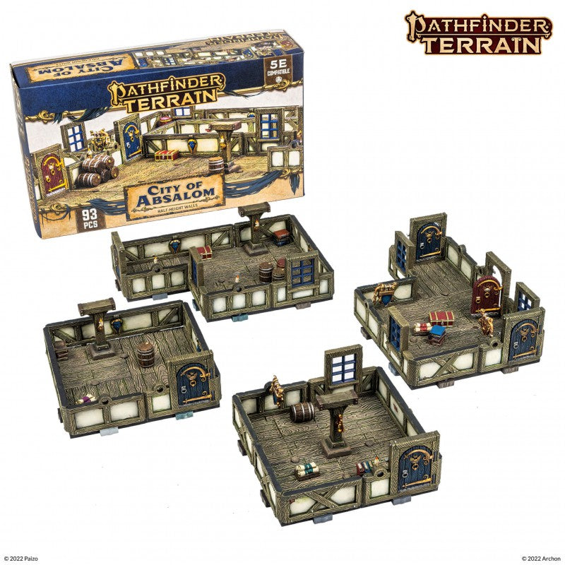 Archon Studio Dungeons and Lasers: Pathfinder Terrain: City of Absalom (D&L: Half-Height Walls) | 5901414672713