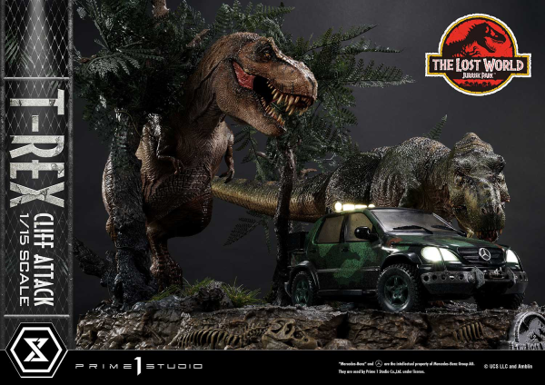 Prime 1 Studio Legacy Museum Collection The Lost World: Jurassic Park (Film) T-Rex Cliff Attack 1/15 scale Bonus Version | 4582647121011