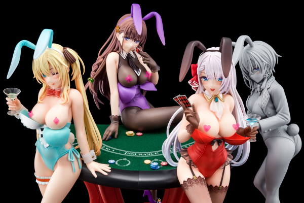 Hakoiri-musume Riselia Ray Crystalia wearing crimson bunny costume with Nip Slip Gimmick System | 4570000500160