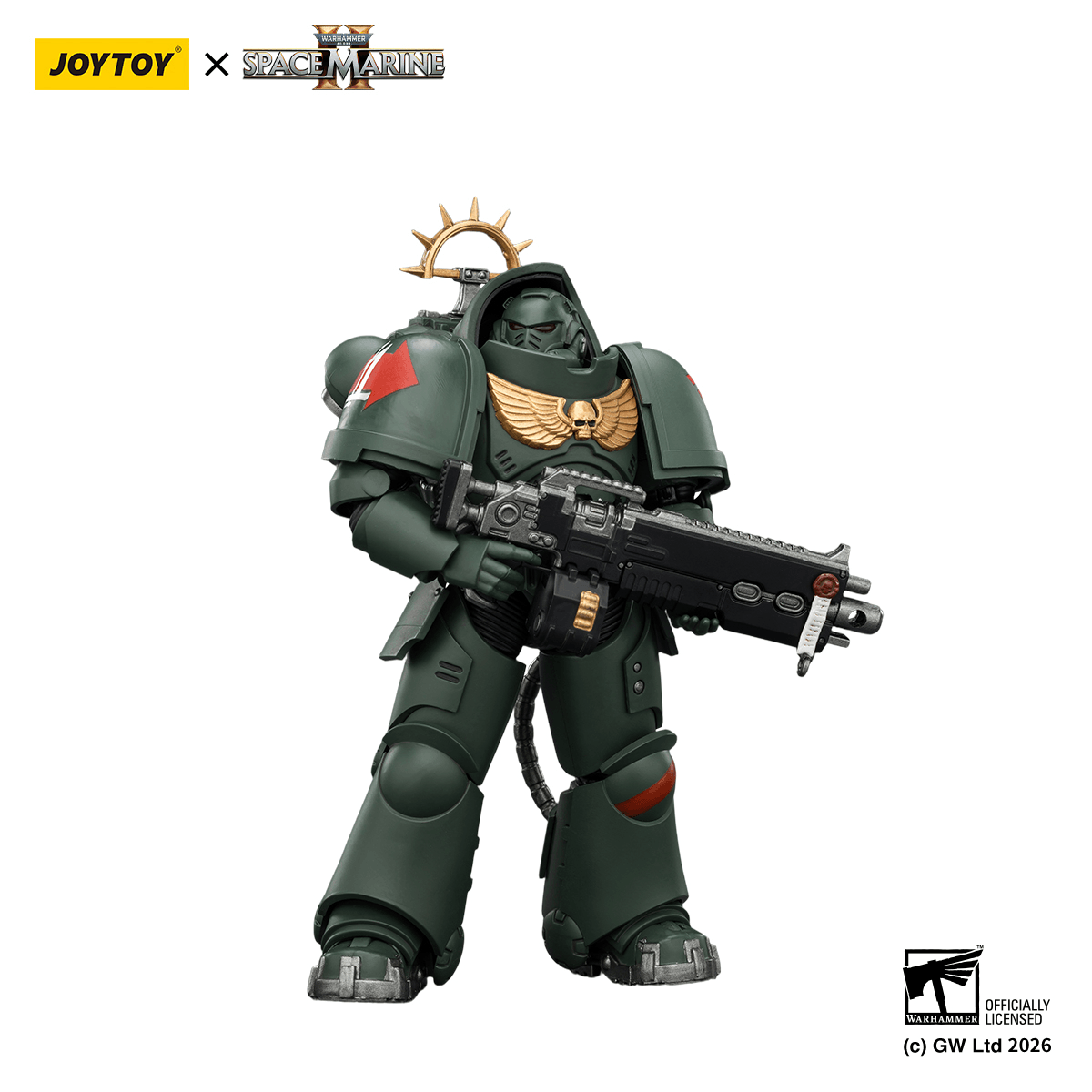 Game Edition Dark Angels Heavy Intercessor with Heavy Bolt Rifle and Bolt Pistol | 6927054403684
