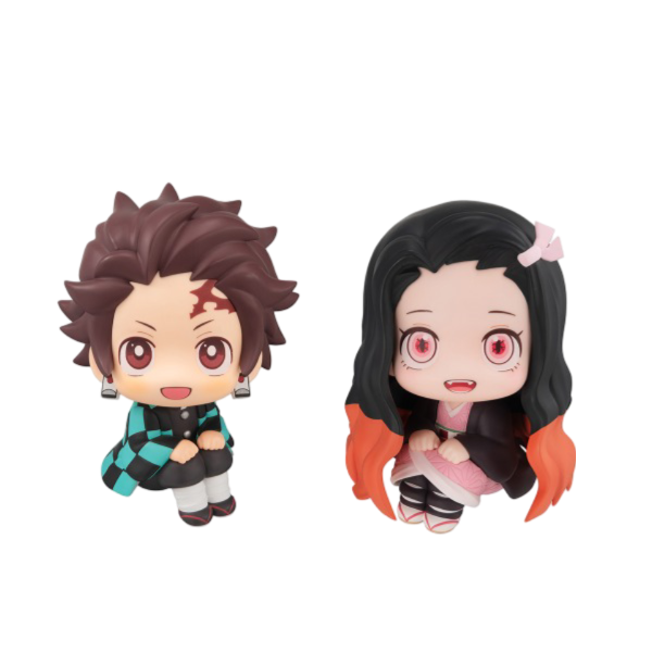 MegaHouse Lookup Demon Slayer:Kimetsu no Yaiba Tanjiro Kamado Sharp face ver&Nezuko Kamado Conquered the sun ver. Set【with gift】 | 4535123839238