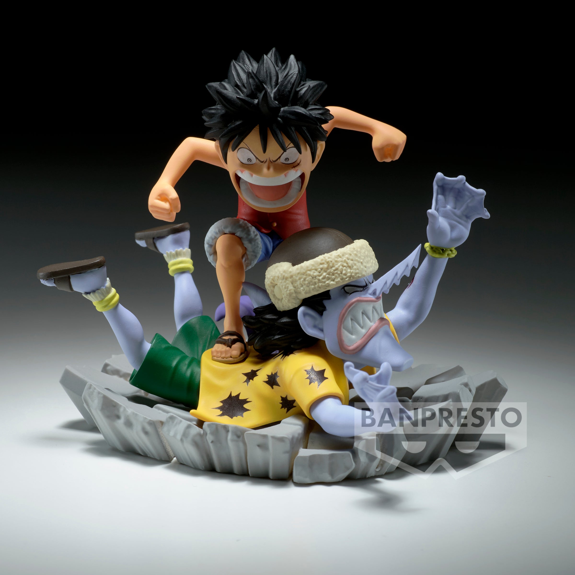 Bandai X Banpresto World Collectable Figure Log Stories Monkey D. Luffy VS Arlong "One Piece" | 4983164892109