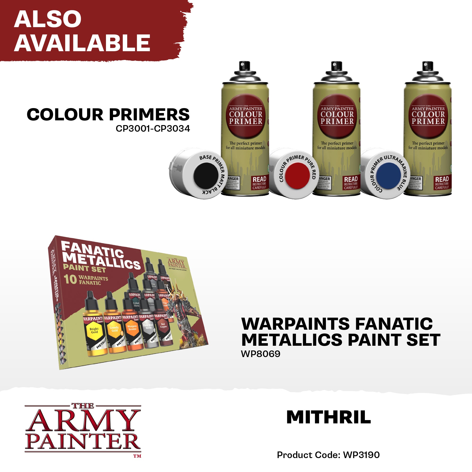 Army Painter Warpaints Fanatic Metallic, Mithril | 5713799319004