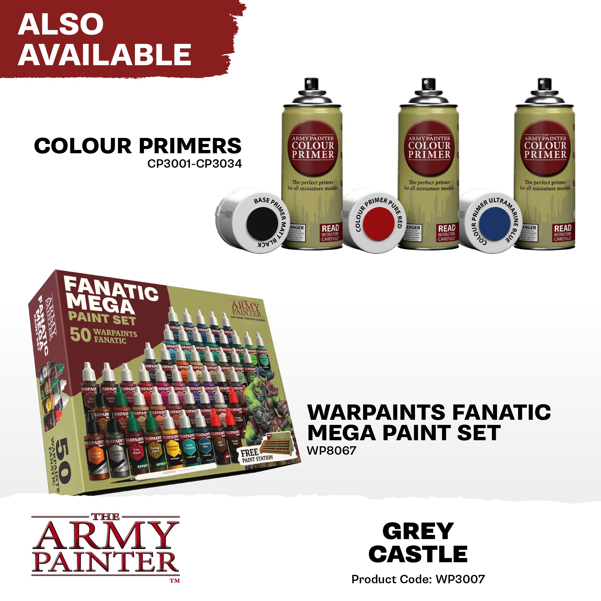 Army Painter Warpaints Fanatic Acrylic, Grey Castle | 5713799300705