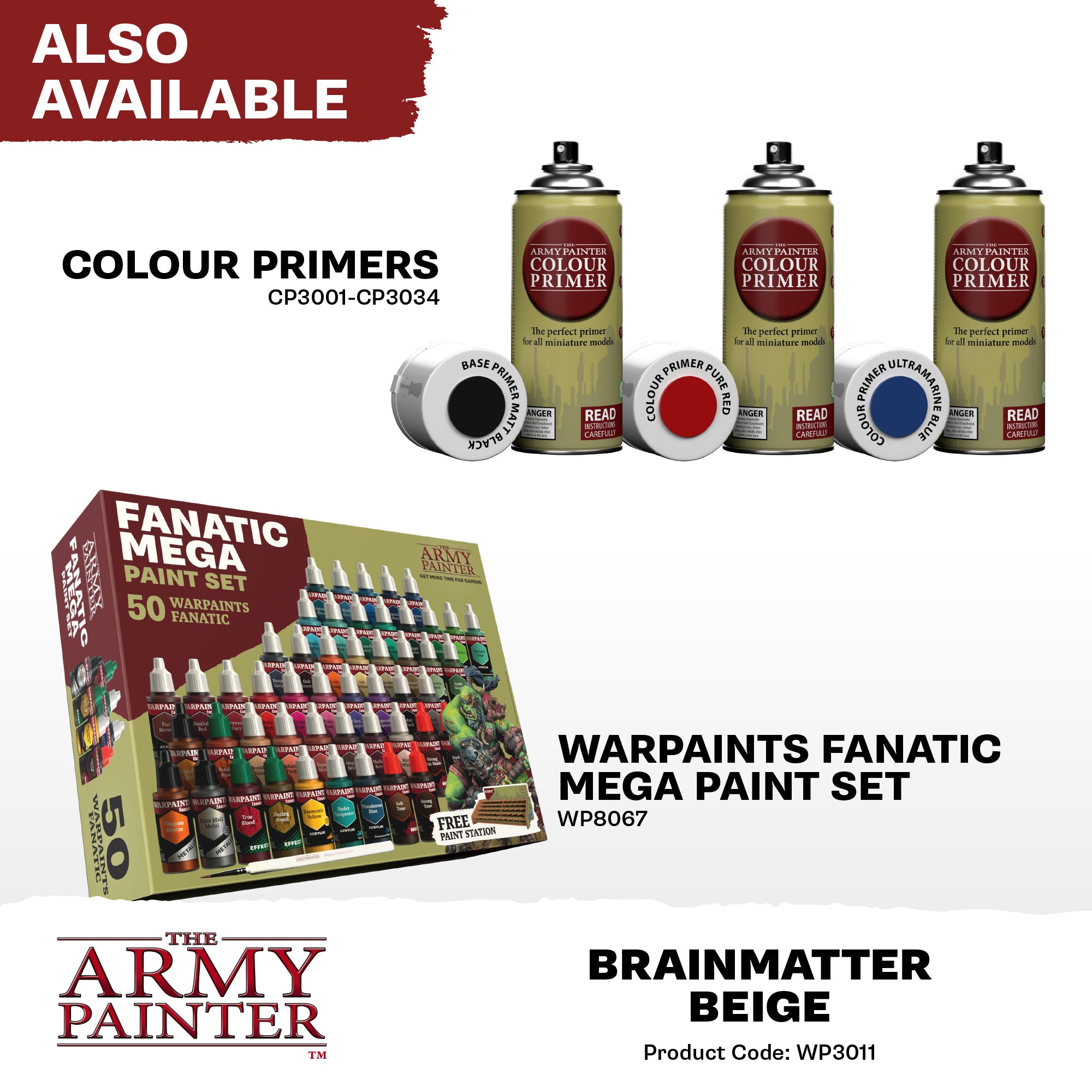 Army Painter Warpaints Fanatic Acrylic, Brainmatter Beige | 5713799301108