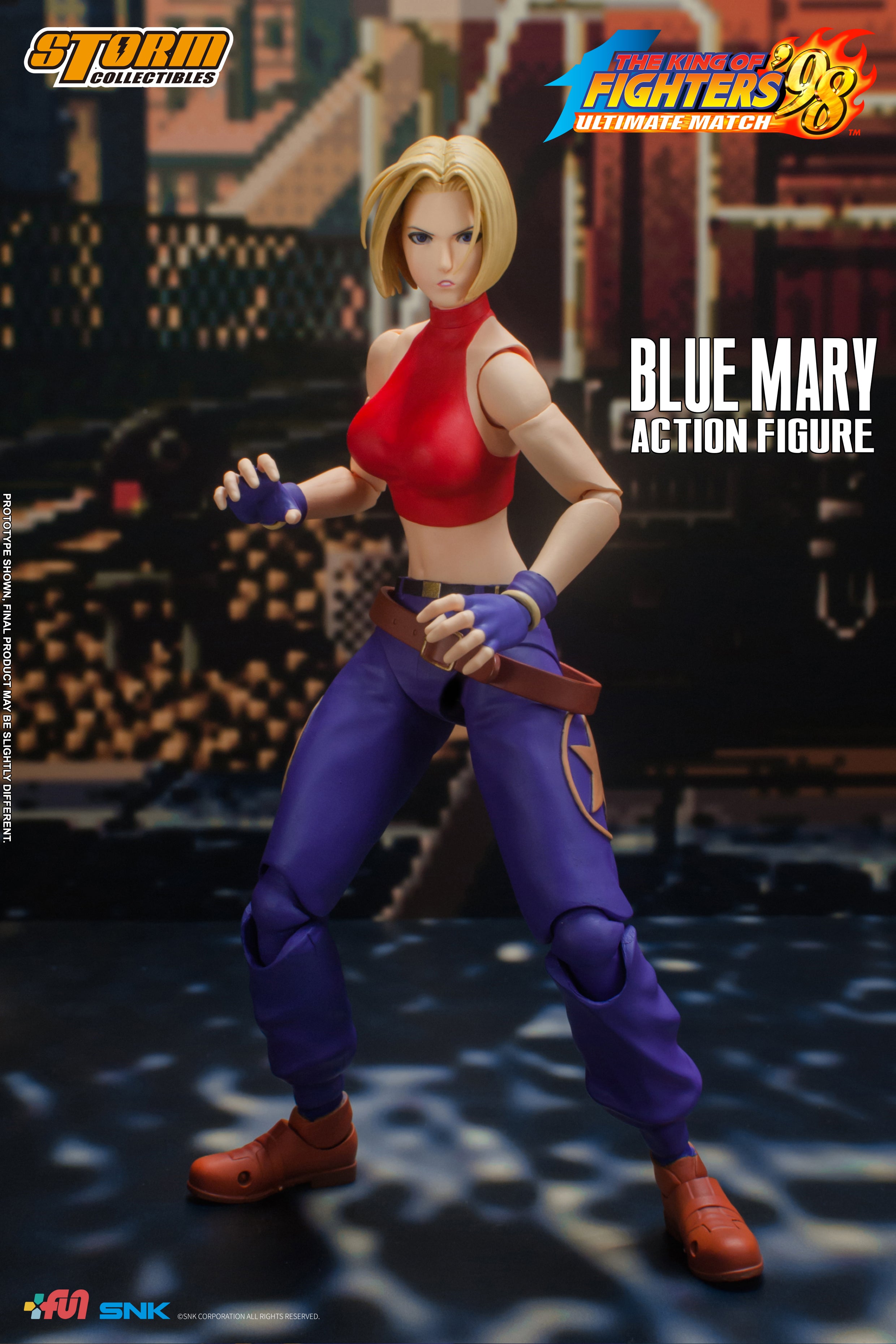 Storm Collectibles 1/12 Action Figure Blue Mary "King of Fighters '98" | 4897072872187