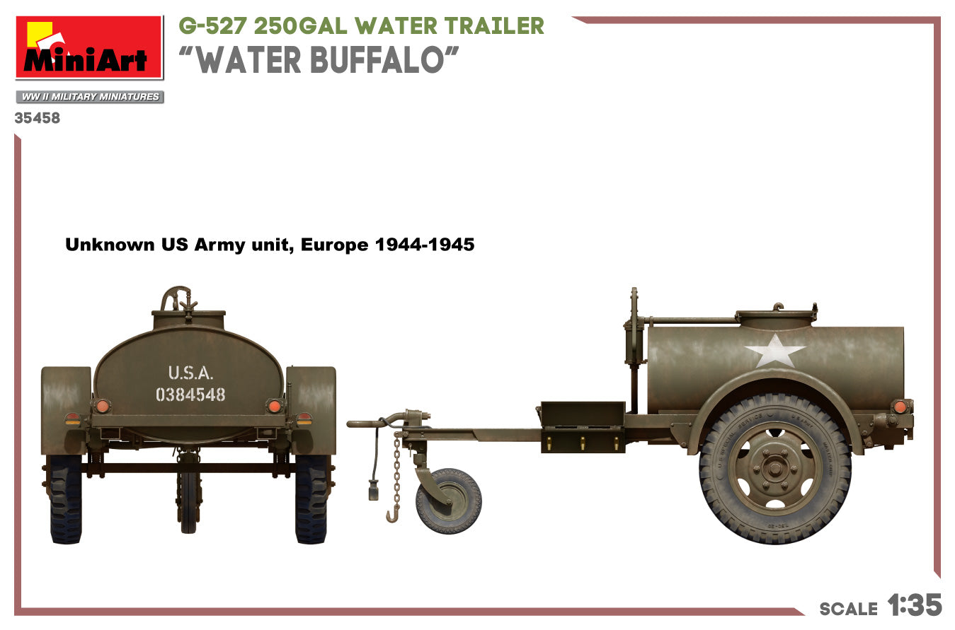 MiniArt 1/35 G-527 250GAL Water Trailer “Water Buffalo”