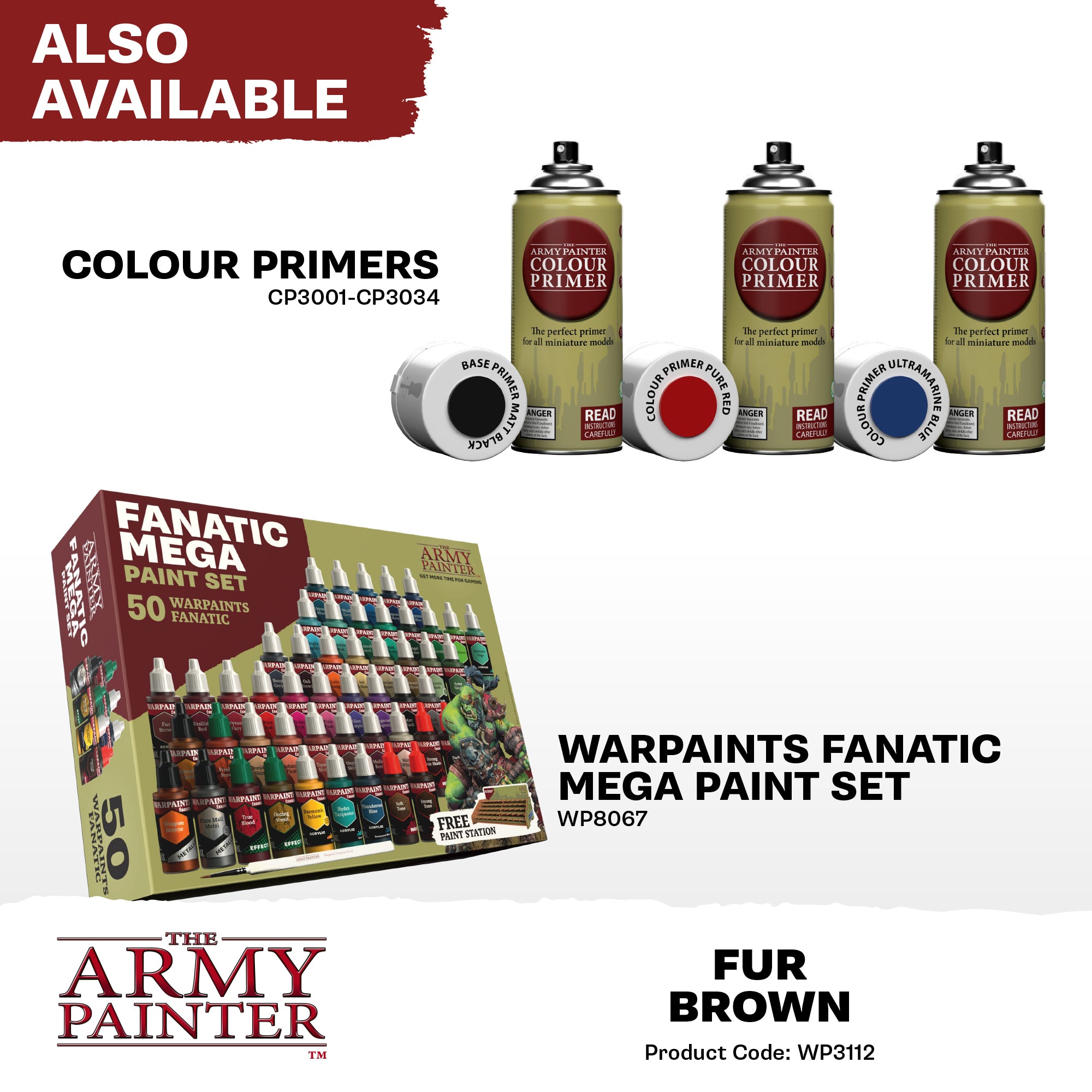Army Painter Warpaints Fanatic Acrylic, Fur Brown | 5713799311213