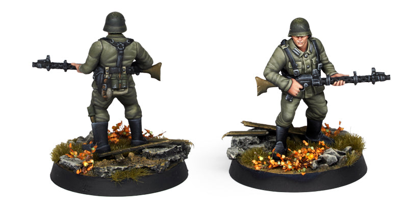 AK Interactive German Panzergrenadier Division Europe - Starter Set (10 Colors + Exclusive Figure German Machine Gunner) | 8435568343726