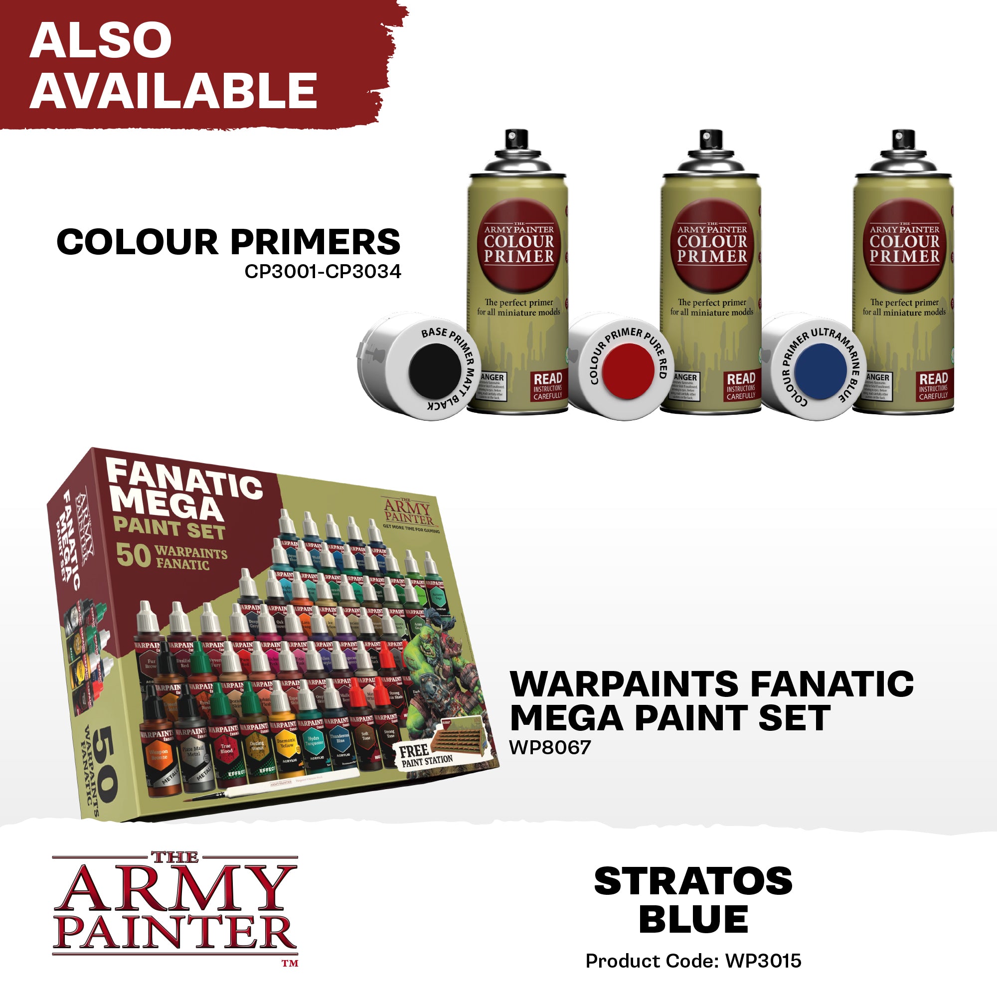 Army Painter Warpaints Fanatic Acrylic, Stratos Blue | 5713799301504