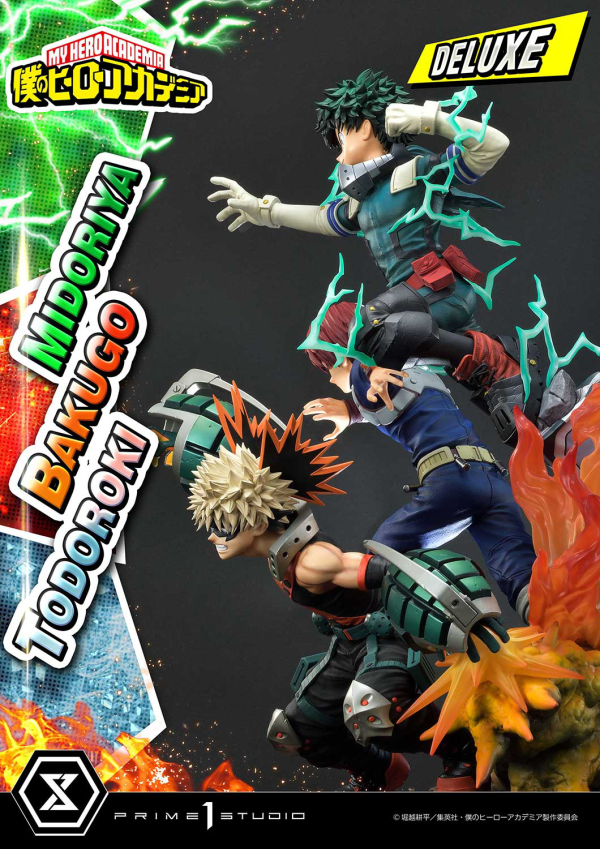 Prime 1 Studio Ultimate Premium Masterline My Hero Academia Midoriya, Bakugo & Todoroki Deluxe Version | 4582535945804