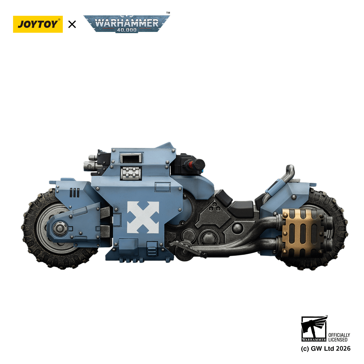 Space Wolves Raider-pattern Combat Bike with twin-linked bolt rifles | 6927054403769