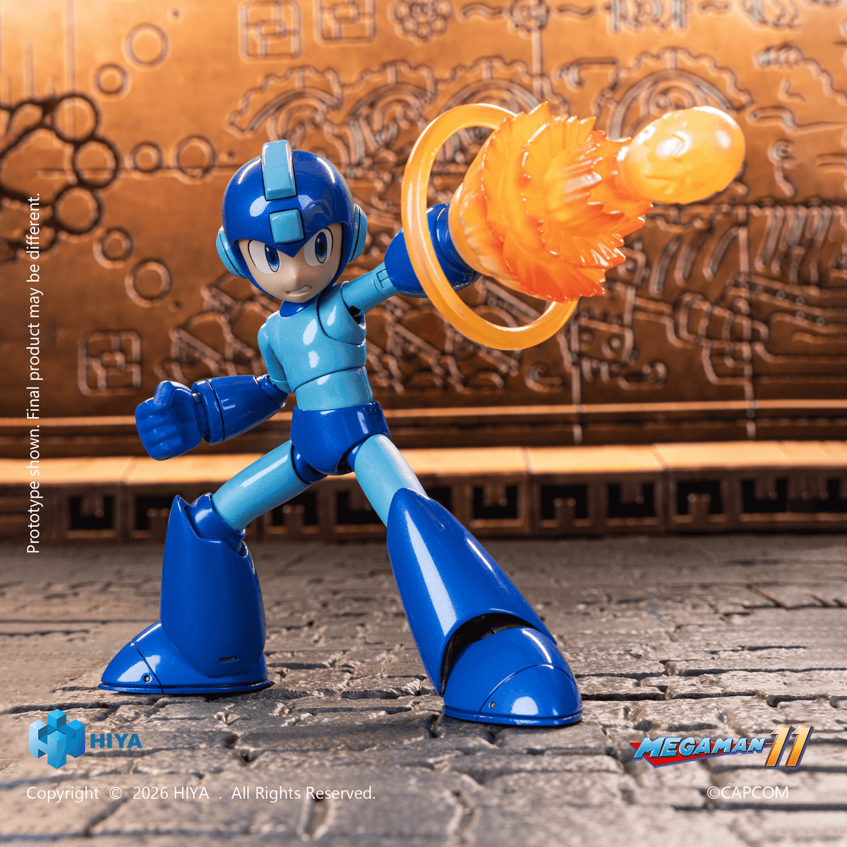 HIYA Exquisite Basic Series None Scale 4.7 Inch Mega Man Original Series Mega Man Action Figure