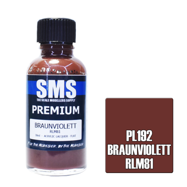 The Scale Modellers Supply (SMS) Premium BRAUNVIOLETT RLM81 30ml | 787099995485
