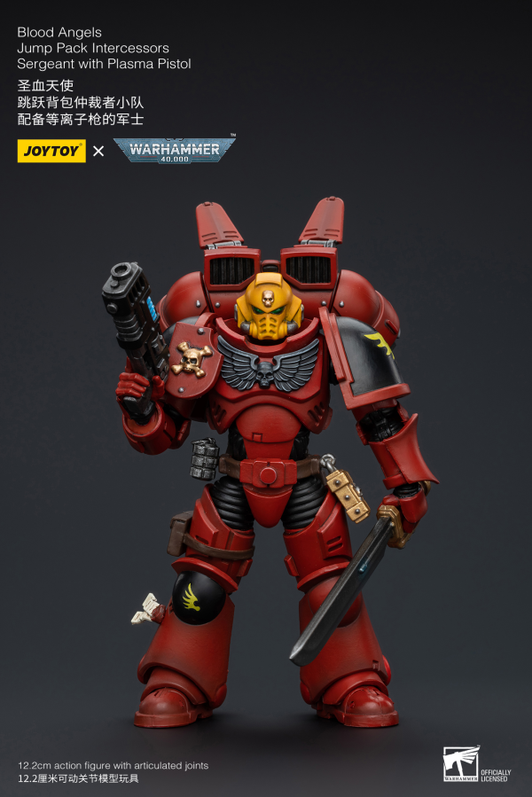 Joy Toy Blood Angels Jump Pack Intercessors Sergeant With Plasma Pistol | 6973130377370
