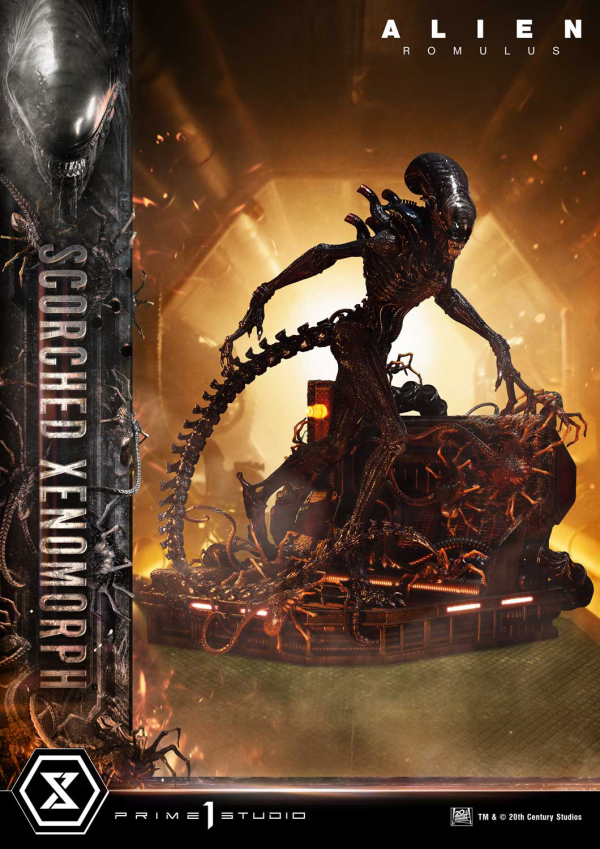 Prime 1 Studio Museum Masterline XL Alien: Romulus Scorched Xenomorph Deluxe Bonus Version | 4582647121875