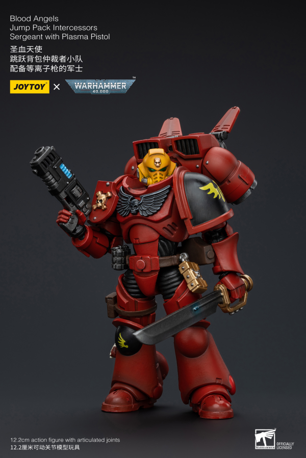 Joy Toy Blood Angels Jump Pack Intercessors Sergeant With Plasma Pistol | 6973130377370