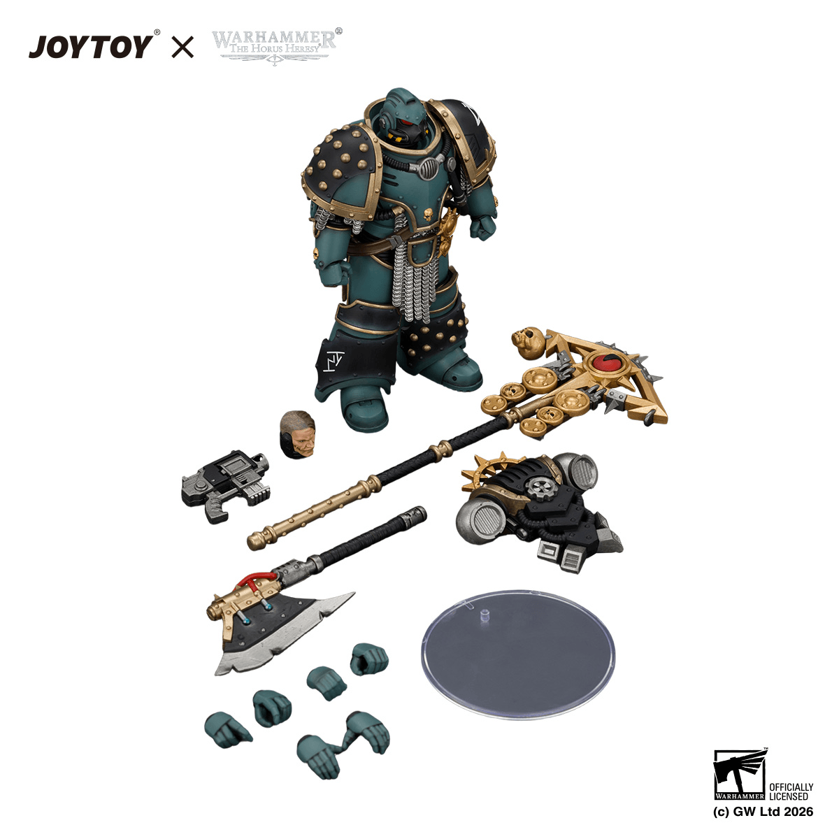 Sons of Horus Herald Consul with Icon of Allegiance, Bolt Pistol and Power Weapon