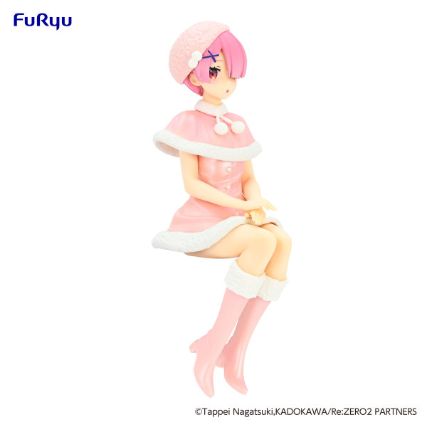 FURYU Corporation Re:ZERO -Starting Life in Another World- Noodle Stopper Figure -Ram Snow Princess Pearl Color ver.-(4582655071155)(4582655071155)