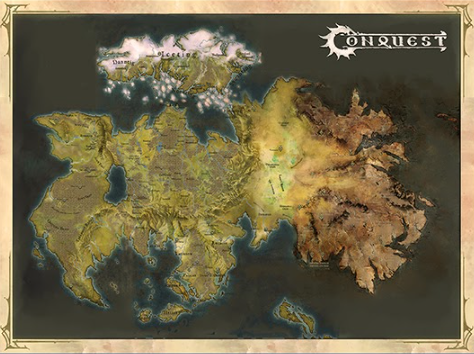 Conquest, Cloth Map of EÄ (PBW1037) 80 x 120cm | 5213009016179