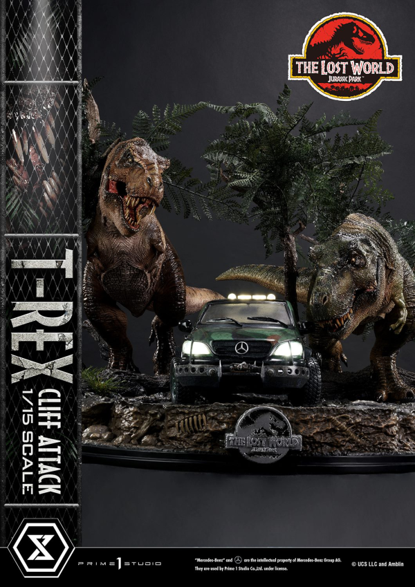 Prime 1 Studio Legacy Museum Collection The Lost World: Jurassic Park (Film) T-Rex Cliff Attack 1/15 scale Bonus Version | 4582647121011