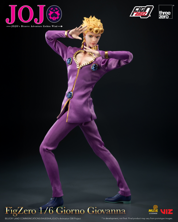 threezero JOJO's Bizarre Adventure: Golden Wind FigZero 1/6 Giorno Giovanna | 4895250817470