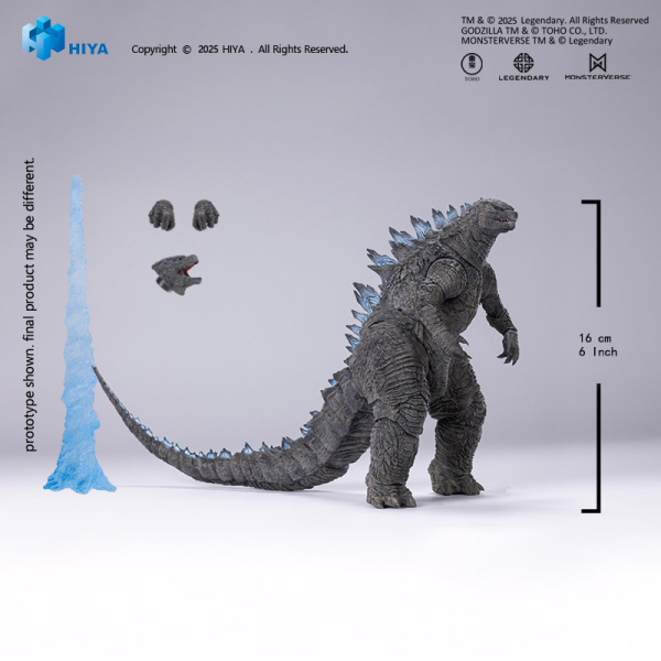 HIYA TOYS Exquisite Basic Series None Scale 7 Inch Godzilla 2014 Godzilla Translucent Ver. | 6957534204111