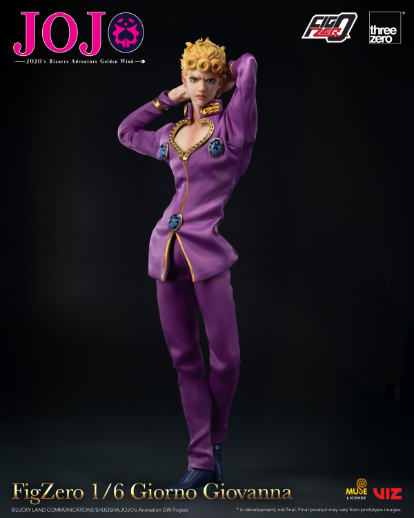 threezero JOJO's Bizarre Adventure: Golden Wind FigZero 1/6 Giorno Giovanna | 4895250817470